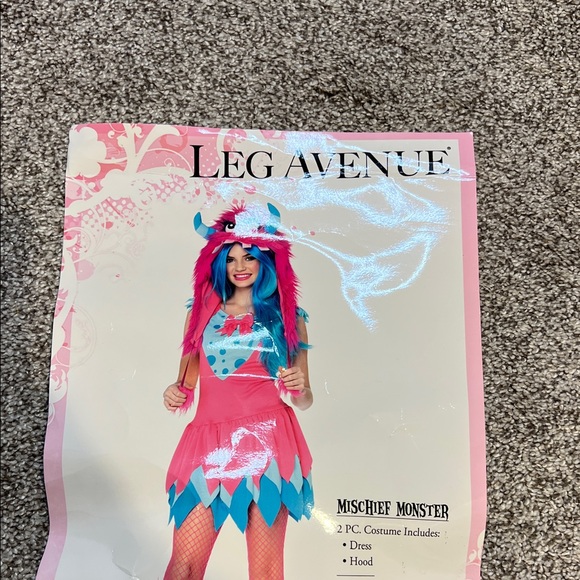 Leg Avenue Mischief Monster Costume - Pink and Blue - Picture 1 of 4